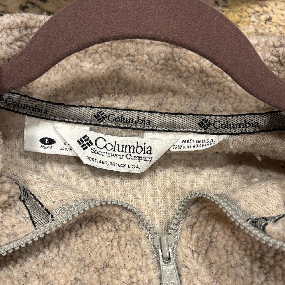 Columbia Tan Fleece Jacket
